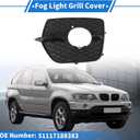 1 Pc Fog Light Grill for BMW X6 2008-2014 ABS Black Front Left Front Lower Bumper Fog Light Cover Inserts