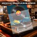 120 Pack Vinyl Record Sleeves Outer, 12.75"x12.75" 3 Mil Thick Protective Album Covers for 12" LPs, Crystal Clear Archival-Quality Outer Sleeves for Single Vinyl Storage