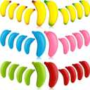 Civaner 30 Pcs Banana Stress Toys Banana Stretchy Toys Stress Relief Balls Back to School Classroom Student Gifts Tiny Party PU Squeeze Balls for Valentine Easter Stocking Stuffers(Multicolor)