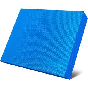 Professional Foam Balance Pad, Large Balance Pads for Physical Therapy, Foam Balance Board for Rehabilitation Stability Workout Knee and Ankle Exercise Strength Training (L(15.7x12.99x2in), Blue)
