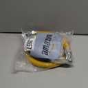 AMI PARTS 48" Flexible Gas Line Kit Yellow Coated, Gas Hose Connector Kit for Dryer, Stove, Water Heater,5/8" OD(1/2" ID) Stainless Steel Gas Line with Connector 1/2" MIP &1/2"FIP & 3/4"MIP Fitting