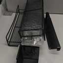 DTUQTX Spice Rack Wall Mounted 6 Pack: 100% Metal & Strong Adhesive Spice Organization for Kitchen Cabinet/Pantry Door, No Drill Hanging Seasoning Organizer with Paper Towel Holder, Utensil Caddy