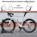 ROCKBROS Bike Stand 2-in-1 Vertical & Horizontal Bike Stand Floor Foldable Adjustable Bike Parking Rack for 24" -27.5" Mountain Road Bike Indoor Storage Garage