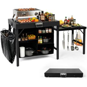 Outdoor Cooking Station for Camping,Grill Table for Blackstone Griddle, 5ft/59in-Large