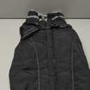 Fragralley Dog Coat with Harness Built in, Waterproof Windproof Reflective Warm Puffer Jacket, Fleece Lined Vest Winter Parka for Small, Medium, Large Dogs (Black)