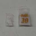 Vicenpal 4 x 6 Inch 30 Sets Acrylic Gold Table Numbers 1-30 Clear Table Signs Display Stand for Wedding Reception Event Party Centerpieces Decor