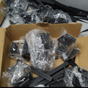 Anbte Solar Panel Mounting Brackets, Included 10 x 4.72 in Rails + 4 end Clamps + 6 Center Clamps + 1 Wrench, Aluminum Solar Mounting Kit for 4 Panels, Waterproof, for Roof, RV, Boat, Black