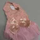 ASENKU Dog Dress Pet Wedding Dress Princess Lace Puppy Birthday Party Outfit Formal Apparel Girl for Small Medium Dogs Cats (Small, Pink)