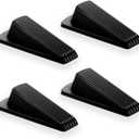Door Stoppers for Bottom of Door  Rubber Door Stopper Wedge  Pack of 4  Door Stop  Door Stoppers  Doorstop  Door Wedge  Doorstops for Inside Door  Ideal for Homes, Schools, Offices, Workshops