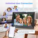 Uhale Digital Picture Frame 32GB Storage 10.1 Inch WiFi Electronic Photo Frames SD Card Slot IPS Touch Screen HD Display Auto Rotate Slideshow Share Videos Photos Instantly Send Wishes Remotely