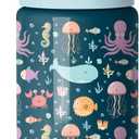 Simple Modern Kids Summit Water Bottle with Straw Lid | 14oz Stainless Steel Cup Insulated Tumbler for Toddlers, School | Under the Sea