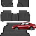 Wailtnb-Floor Mats & Cargo Liner for Toyota Corolla 2014-2019 (Only Sedan Model) Waterproof Durable Easy to Clean All Weather Car Mat Custom Fit Corolla Accessories Black