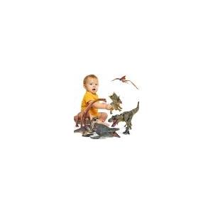 6PCS Jumbo Dinosaur Toy Set, Realistic Dinosaurs Toys for Kids - Large Dino Playset for Boys and Girls 3 4 5 6 7 Year Old Children Birthday Dinosaur Lovers