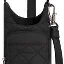 Travelon Anti-Theft Boho Insulated Water Bottle Tote, One Size, Black