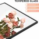 Kosmonia 48x14 Inch Full Length Tempered Glass Door Mirror - Over The Door Hanging, No Drill Installation, Suitable for Bedroom & Closet, Sturdy Hanging Design
