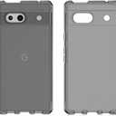 ITSKINS Spectrum R // Clear Compatible with Google Pixel 7a, Protective Phone Case, Anti-Yellowing, Shockproof Cover, and Military Grade Phone Case - Smoke