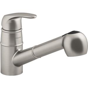 Sterling 24277-VS Valton Pull-Out Kitchen Faucet, 1.5 GPM, Single Handle, Two Function Spray, Temperature Memory, Vibrant Stainless, Premium Durable Metal, Corrosion Resistant, Vibrant Stainless