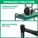 TomCare Garden Kneeler and Seat 10.64 Wider Larger Soft Kneeling Pad Garden Bench with 2 Large Tool Pouches Heavy Duty Garden Stool Foldable Tools Gardening Gifts for Women Men Gardeners