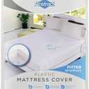 Waterproof Mattress Cover 33 x 75 x 12 for Toddler, Trundle, Bunk Bed Heavy Duty Vinyl Plastic Bed Fitted Sheet, 100 GSM PVC Long Lasting Quality, Comfortable - by Abstract, White