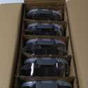 VERONES 5 Pack Glass Meal Prep Containers 2 Compartment Set, 36OZ Airtight Glass Lunch Containers, Glass Food Storage Containers with Lids, for Microwave, Oven, Freezer & Dishwasher Friendly,Grey