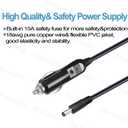 Car Charger Replacement for Comfier Neck Back Massage Cushion CF-6006N CF-6302-M CF-2206-M CF-2206N CF-2206G CF-1503N CF-2003-WG-B CF-2606MC CF-6101 Adapter Cord Supply