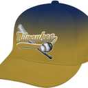 City Baseball Gradient Baseball Cap for Men Women Adjustable Snapback Hat Dad Hat for Sports Game Day Fans Gift