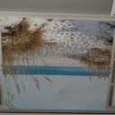 the stream design Beach Window Canvas Wall Art, Coastal View, 48" x 24"