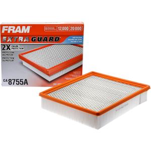 FRAM Extra Guard CA8755A Replacement Engine Air Filter for Select Cadillac, Chevrolet, and GMC Models, Provides Up to 12 Months or 12,000 Miles Filter Protection (One Size)