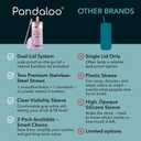 Pandaloo Glass Cups With Lids and Straws -20 Fl Oz- Perfect Size Iced Coffee Cup - Smoothie Cup With Bamboo Lid and On the go Lid - Glass Tumbler With Straw (1 Count (Pack of 1), Lilac Rhapsody)