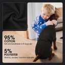 FUAMEY Dog Recovery Suit Male, Dogs Surgery Neuter Suits Puppy Spay Shirts for Female Protect Dog's Skin Anti Licking Abdominal Wounds Doggie Onesie Pet Bodysuit Alternative to Cone Black L