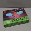 Aluminum Alloy Waterproof Motorcycle Mirrors with M8 M10 Bolts, CNC Machined Anti-Glare Blue Lenses Rear View Mirrors, Foldable Multi-Angle Adjustable for Motorcycle ATV Scooter Moped Cruiser