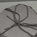 AddGrace Round Bar Stool Cushions with Ties Set of 1 Non Slip Seat Cushions 12x12 Inch Washable Chair Pads Removable Washable Cover Light Gray