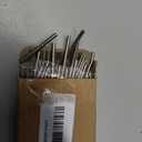 MECCANIXITY 88Pcs Dowel Pin 3mm x 35mm Shelf Support Pin 304 Stainless Steel Shelf Pegs for Shelves Cabinets Furniture Nickel Plated, Silver Tone Plated, Silver Tone