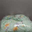 JSD Green Floral Comforter Set King Size, 3 Piece Botanical Microfiber Down Alternative Comforter with Pillow Shams, All Season Lightweight Machine Washable