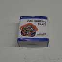 ESSENTIAL Coin Sorters Tray, 4 Color-Coded Coin Sorting Tray with 160 Assorted Coin Roll Wrappers