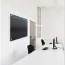 Quartet Magnetic Dry Erase Board, 36" x 24" Glass Whiteboard for Wall, Infinity, Black (G3624B)