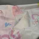 7x5ft Valentines Backdrop Kisses Hugs Love Conversation Hearts Photo Background for Valentines Party Decoration Pink Heart Sweethearts Candy Valentine's Day Family Party Banner