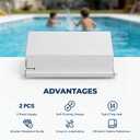 SPX1082K 2 Pack White Swimming Pool Skimmer Weir Door Assembly Kit Compatible with SP1082 SP1083 SP1084 SP1085 SP1086 SP1075 Models