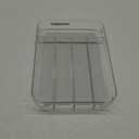 madesmart Silverware Tray - Large | Light Grey | Clear Soft Grip Collection | 6-compartment | Soft-grip Lining | Non-slip Feet | BPA-free