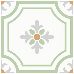 MORCART 20PCS Peel and Stick Floor Tile, 7.87" x 7.87" Vinyl Flooring Waterproof, DIY Flooring for Bathroom, Kitchen, Fireplace, Pet House, Stairs, Bedrooms, Wall Green Gray