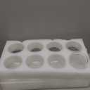 Eidonta 8 Pack Clear Glass Shade Covers Replacements, 5.5in Height, 3.5in Diameter, 1.65in Fitter, Clear Cylinder Glass Lamp Shade Replacement Globe for Chandelier Pendant Wall Sconces