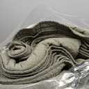 WDCOZY 100% Cotton King Size Quilt Set - Olive Green Striped Pick Stitch Soft Lightweight Bedspread, Textured Like Linen, Farmhouse Country Rustic Coverlet, Shabby Chic Gauze Bedding, 3 Pieces (King (106"x96"))