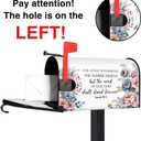 TOUNER The Grass Withereth The Flower Fadeth Bible Verse Mailbox Covers, Christian Magnetic Letter Box Wrap, Christian Jesus Post Box Decor for Outdoor Garden Yard, Mailbox Decor Gifts for Friends