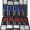 Helicoil Thread Repair Tool Kit: 320-Piece Metric SAE Heli Coil Rethreading Insert Drill Bits Spark Plug Automotive Engine Motor Stud Bolt Tap Universal Threaded Restorer Restoring Rethread