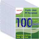 9 Pocket Page Protector, Holds 1800 Cards,Trading Card Sleeve, Baseball Card Sheets or Skylanders, MTG, Coupon, Game Cards, Trading Cards, Football Cards 100 Pack