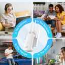 WiFi Extender, Wall - Plug Home 2.4G WiFi Extender Signal Booster 10888 Sq Ft, 80 Devices Supported & 1-Tap Simple Setup, WiFi Repeater for Home & Outdoor Use