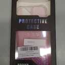 Ruky for iPhone 16 Case with Screen Protector, Glitter Sparkle Flowing Quicksand Waterfall Flexible Soft TPU Protective Women Girls Phone Cover, Gradient Pink