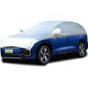 Half Car Cover Silver Car Windshield Sunroof Sunshade Snow Cover Universal Fits Length 