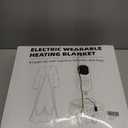 Wearable Heated Blanket Electric Snuggle with Foot Pocket/Sleeves, 59x70 Inch Heated Throw Blanket with for Women Men Adults, Super Soft Flannel & Sherpa Blanket Warmer for Home Office, Gray