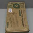 KAFAHOM Power Tool Organizer, Large 8 Drill Holder Wall Mount with 2 Side Pegboards, Heavy Duty Metal Tool Shelf with 12 Hooks, Storage Rack for Garage Organization, Utility Battery Shelves - Red